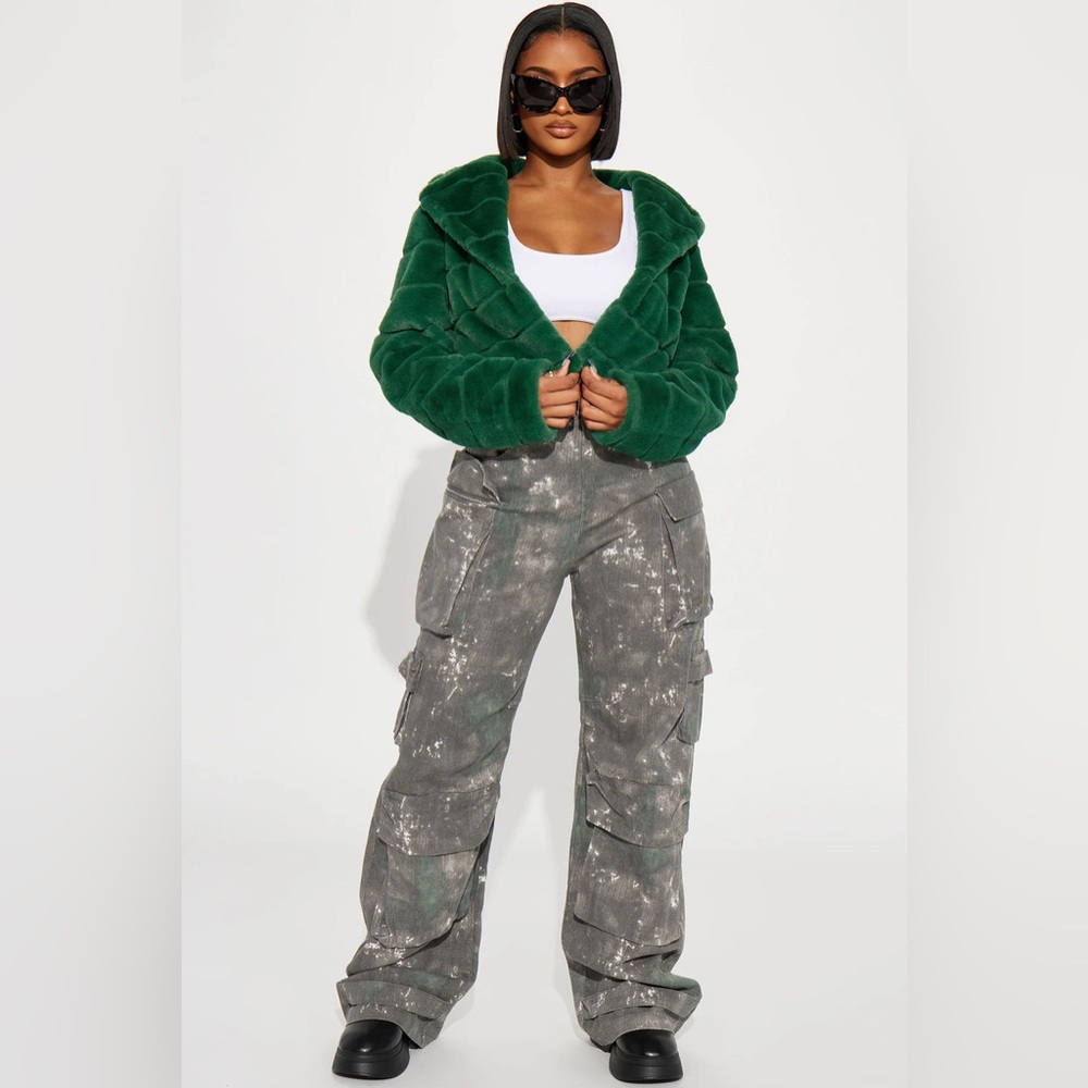 Fashion Nova Don’t Furget Me Coat - Picture 2 of 4
